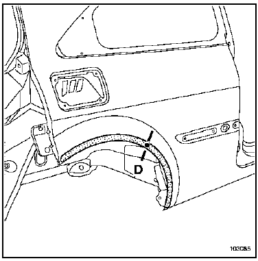 Panneau d'aile arrière